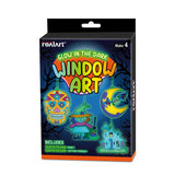 REALART Glow in the dark window art halloween suncatcher set