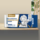 REALART Premium passed EN71-3 500g white children air dry hardening modeling clay