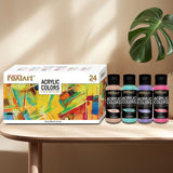 REALART High quality 60ml 24 colors artist non-toxic diy acrylic craft paints for painting professionals