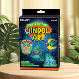 REALART Glow in the dark window art halloween suncatcher set