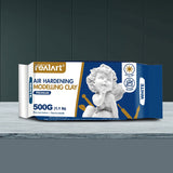 REALART Premium passed EN71-3 500g white children air dry hardening modeling clay