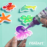 REALART Magic Water Elf Toys for Kids Gifts Includes (24 Colors, 12 Sea Creature Models, 9 Dinosaur Eggs, Etc) Christmas Gifts for Kids Party Favors Aqua Fairy Water Gel Over 3 Years Old